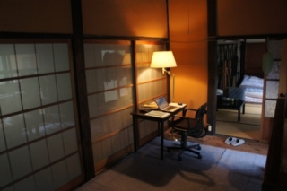 Work space set up in our old study